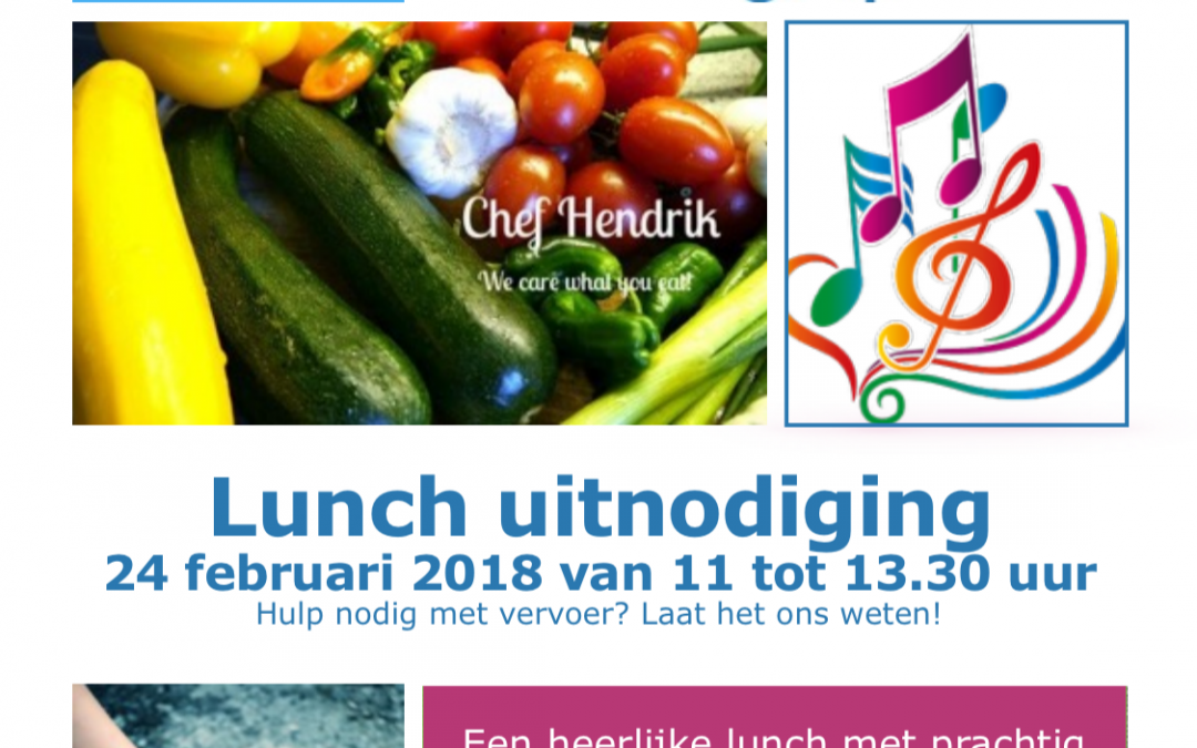 Gezellige lunch voor de clienten van Carin Cares